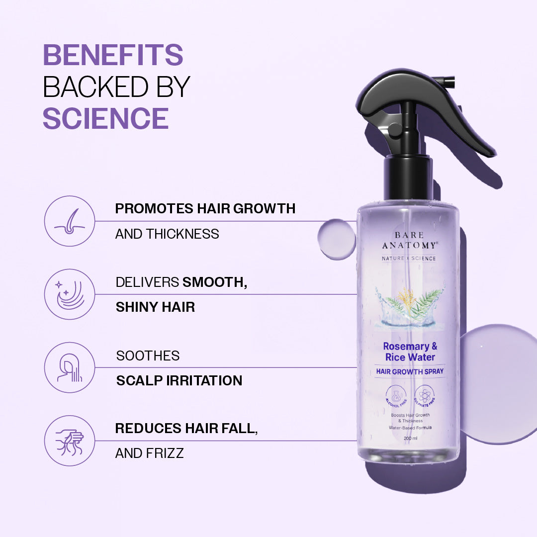 Rosemary & Rice Water Hair Growth Spray – 200 ml