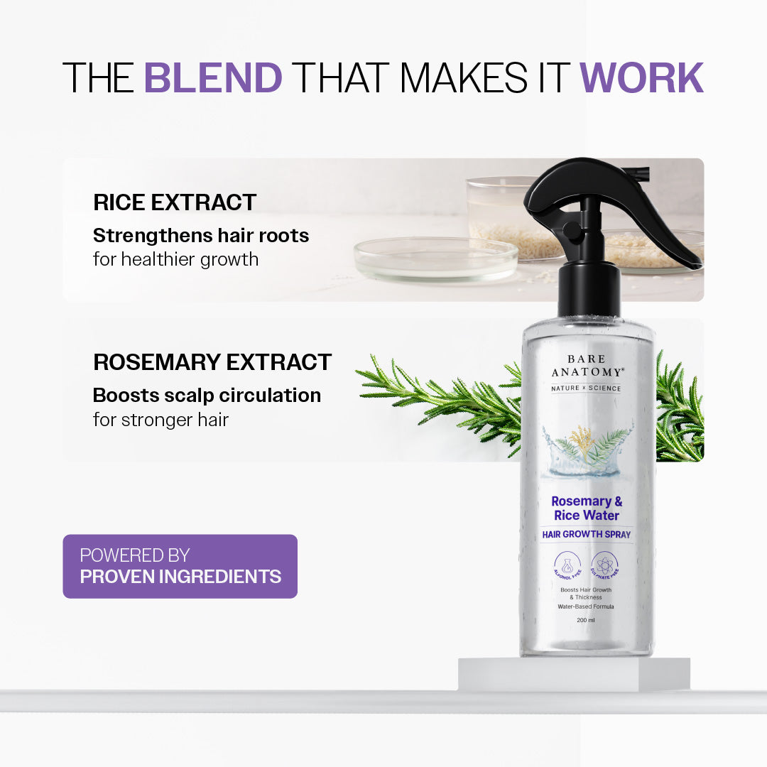 Rosemary & Rice Water Hair Growth Spray – 200 ml
